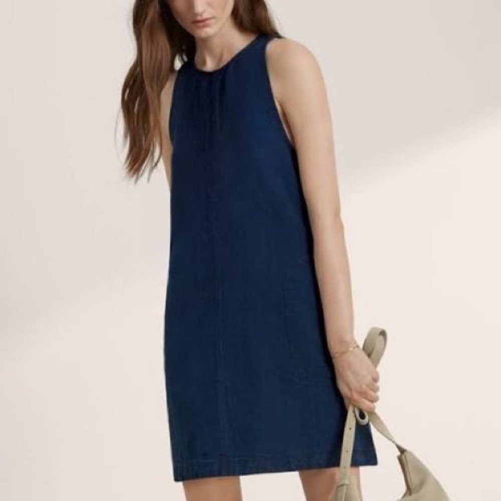 Wilfred Trompette Denim Dress Aritzia